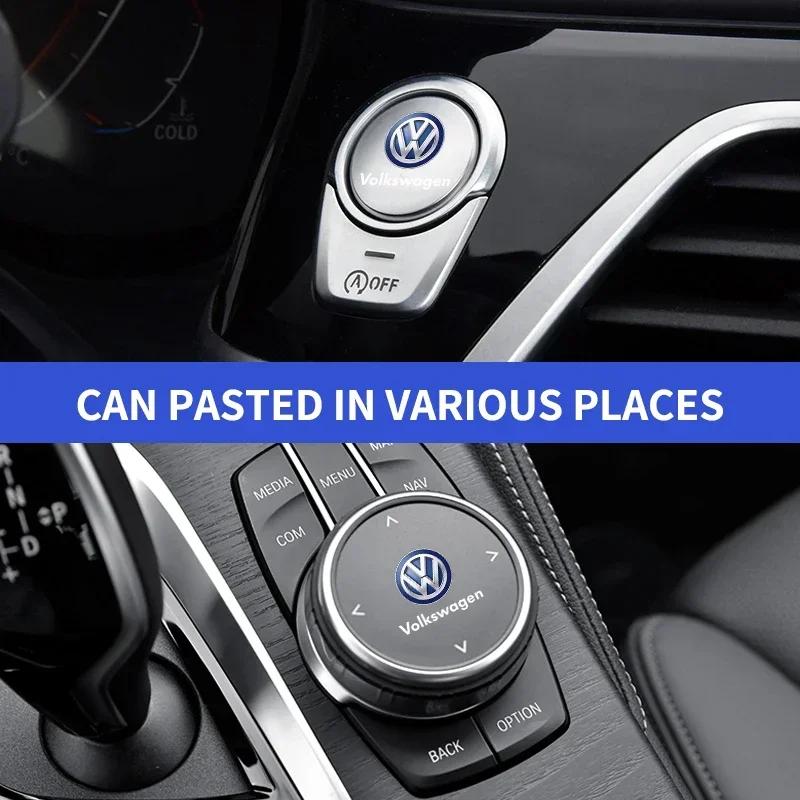 1/2/10PCS Car Styling Interior Sticker Badge Decoration Accessories for VW Volkswagen Golf Polo Passat Touran Car Styling