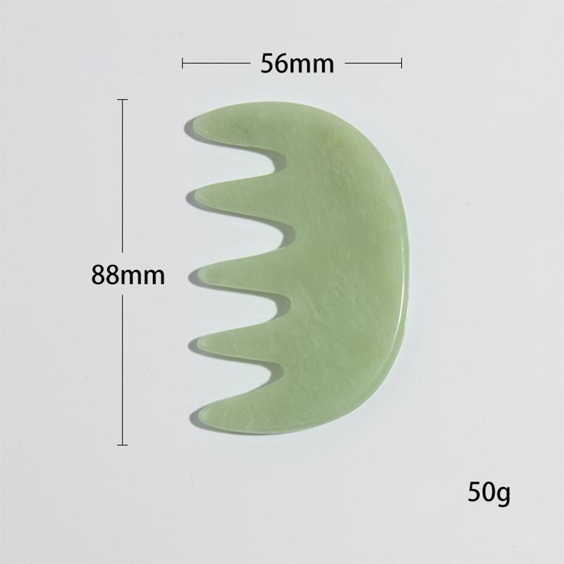 Natural Jade Comb Gua Sha Board Jade Massager For SPA Acupuncture Body Scraping Gouache Scraper Facial Skin Beauty Tool