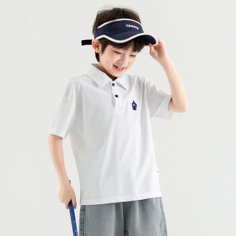 Duoduojia Boys' Summer Academy Style Polo T-shirt