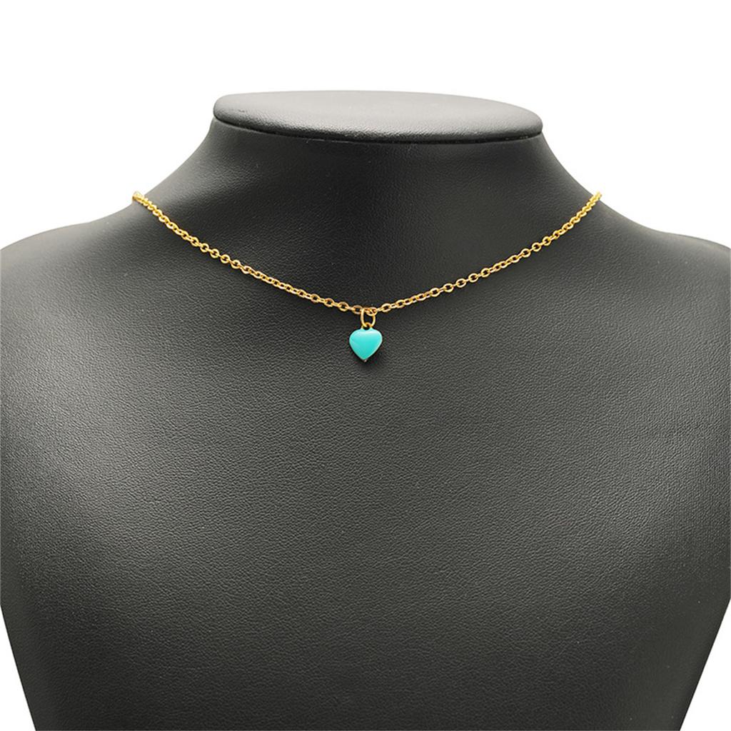 20 Piece 304 Stainless Steel Valentine's Day Charms Heart Double-sided Enamel Pendants For Necklace Earrings DIY Making Findings