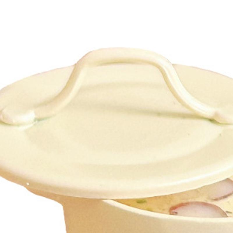 Detailed Miniature Cream of Mushroom Soup Model Figure Doll House Accessory For Kitchen Scene Arrangement Decoration