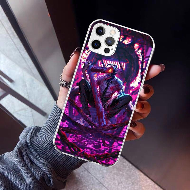 C-Chainsaw Mans Denji Phone Case For iPhone 17 Air 11 13 Mini 14 15 Plus 16 12 Pro Max 16E SE 7 8 Pattern Soft TPU Back Cover 1