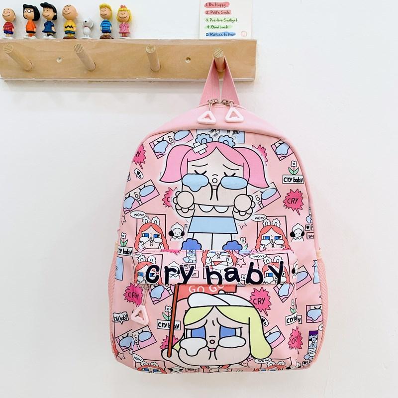 Cry Cartoon Baby Backpack Large Capacity Lightweight Backpack Backpack Student