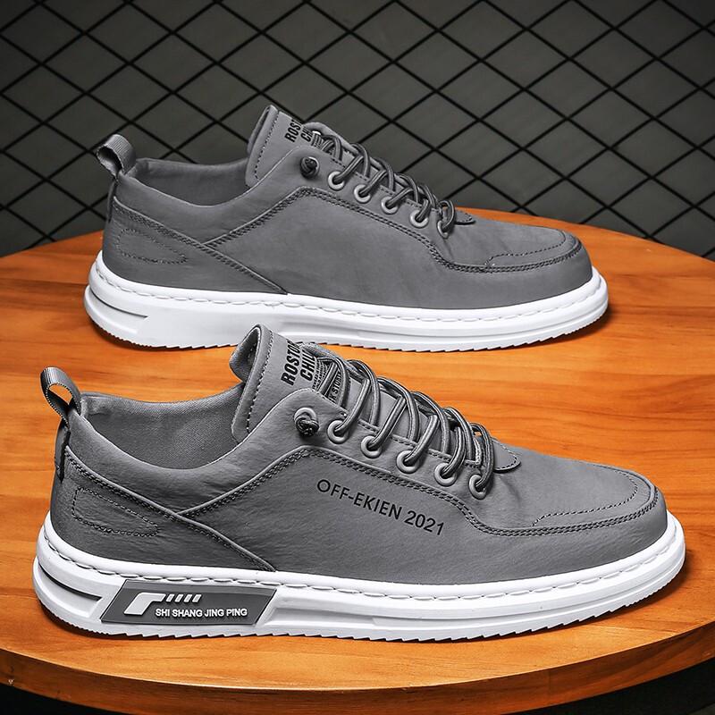 2025 Men's Ice Silk Canvas Shoes: Versatile, Soft Sole, Casual, Breathable, Trendy Korean-Style Sneakers