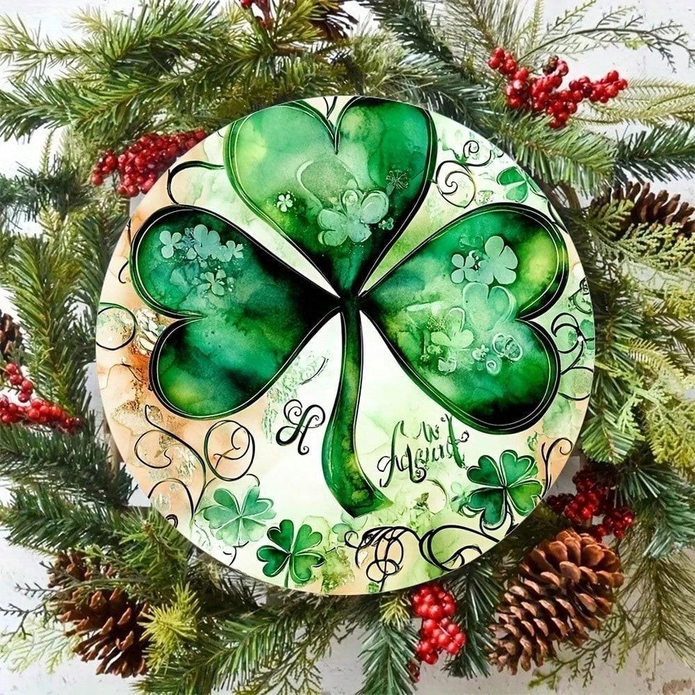 St. Patrick's Day Metal Wall Art, Irish Garden Decor, Indoor Outdoor Home Ornament