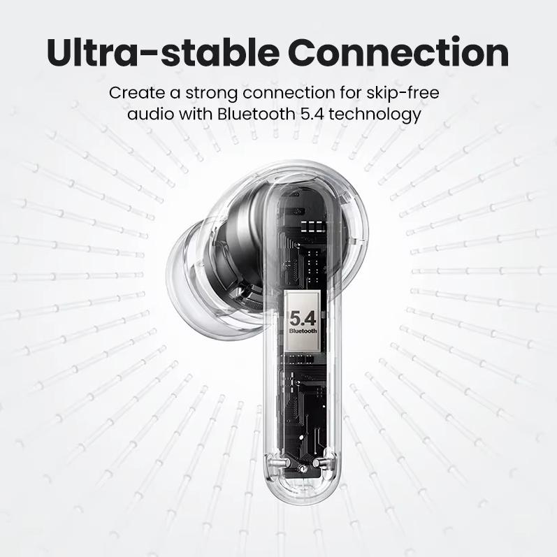 Ugreen HiTuneT3 Pro Wireless Bluetooth Earbuds with ANC Active Noise Cancellation for Apple, Huawei, and Xiaomi Phones WS206