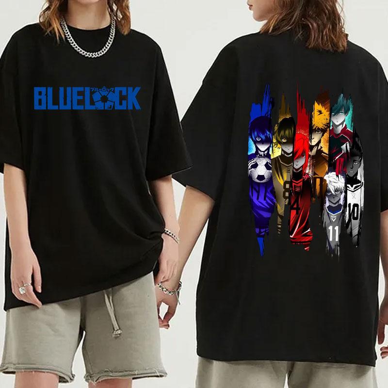 Hot Sales Anime T Shirts Women Men Summer Cool Short Sleeves BLUE LOCK Printing Personality Harajuku T-shirt