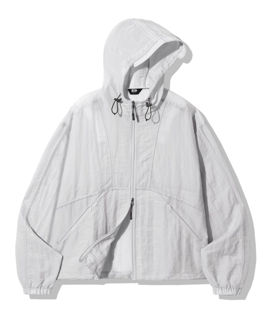 Trillion 2Way Light Sheer Hoodie Windbreaker_Light Gray