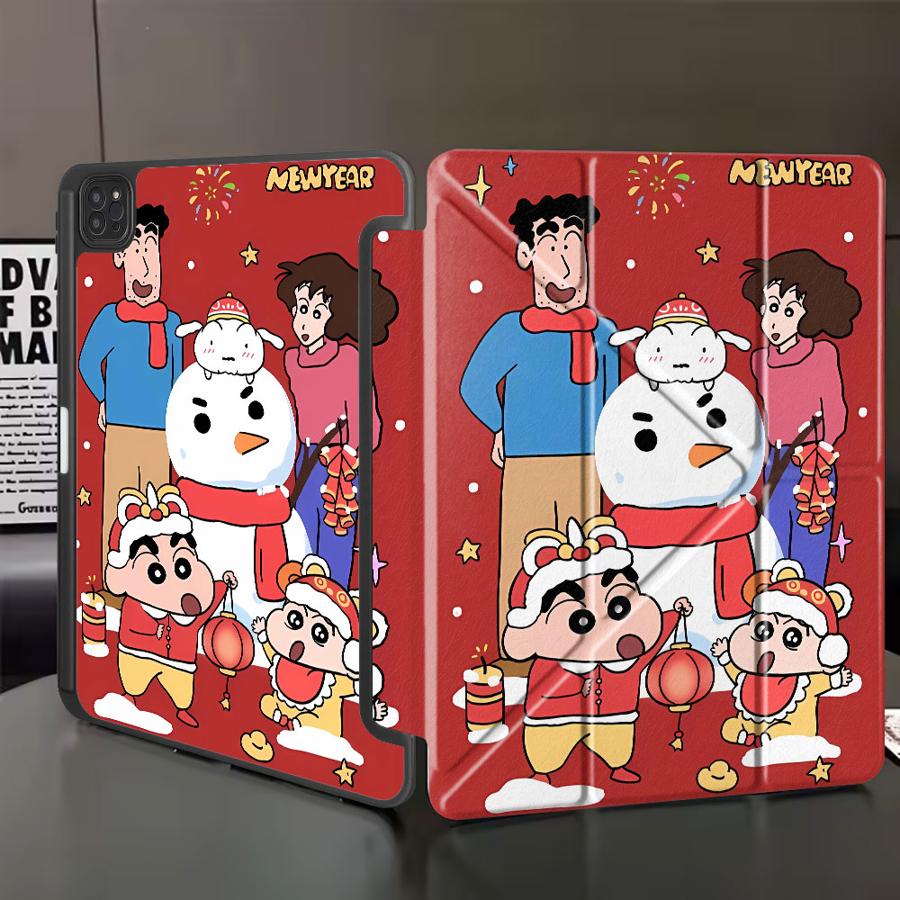 

Cra-yons Shin-chans Anime Tablet Case For iPad Mini 6 7 Pro 2025 Pro 11th 10th 9th 8th 7th 12.9inch Air 4 5 M3 M2 1 2 M4 11inch iPad Mini 7 8.3