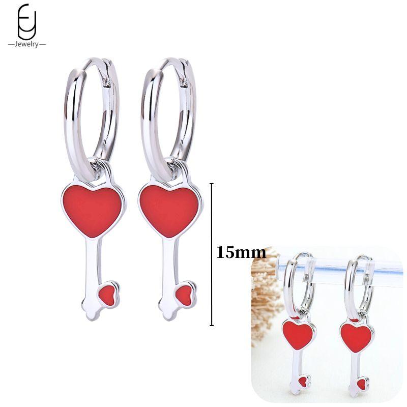 925 Silver Needle Cute Starfish/Shrimp Pendant Earrings Red Chili/ Star Enamel Gold Earrings For Women Fashion Jewelry