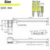 Universal 5er-Pack 12 V Auto Add-A-Circuit Piggy Back Sicherungsabgriff-Adapter 16 AWG 20 A APM ATM Mini-Sicherungsklingenhalter Kleiner Sicherungsauszieher