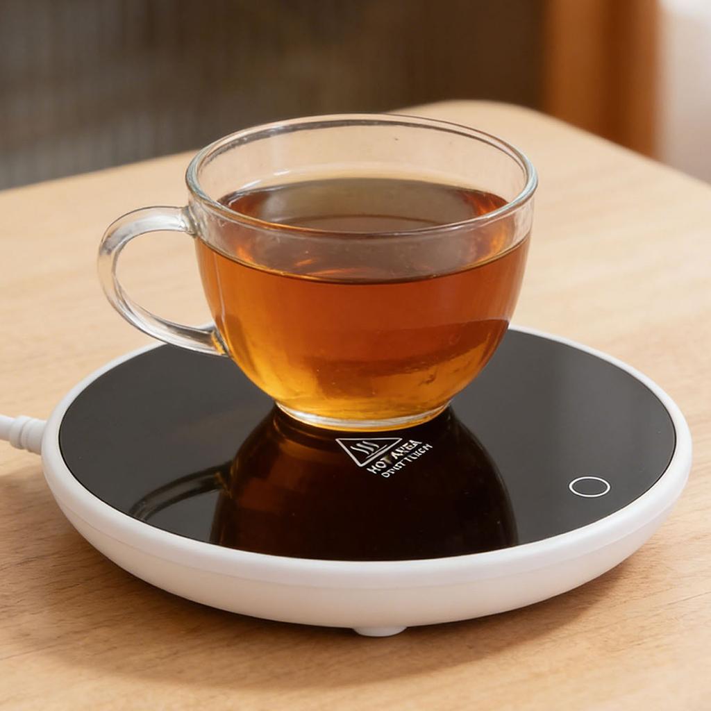 Coffee Warmer 55°C Constant Temperature Auto Shut Off Electric Cup Heater Smart Beverage Warmer for Home Camping