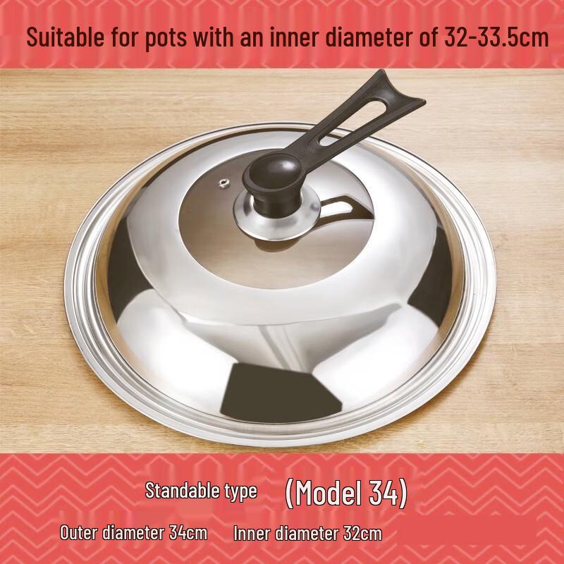 Jingyuheng 4MM Thick Stainless Steel Visible Pot Lid
