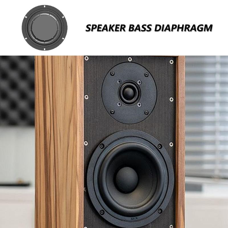 Rubber Iron Bass Diaphragm Loudspeaker Accessoy Bass Diaphragm for Audiophiles Low Frequency Loudspeakers 1PC 6.5in/8in