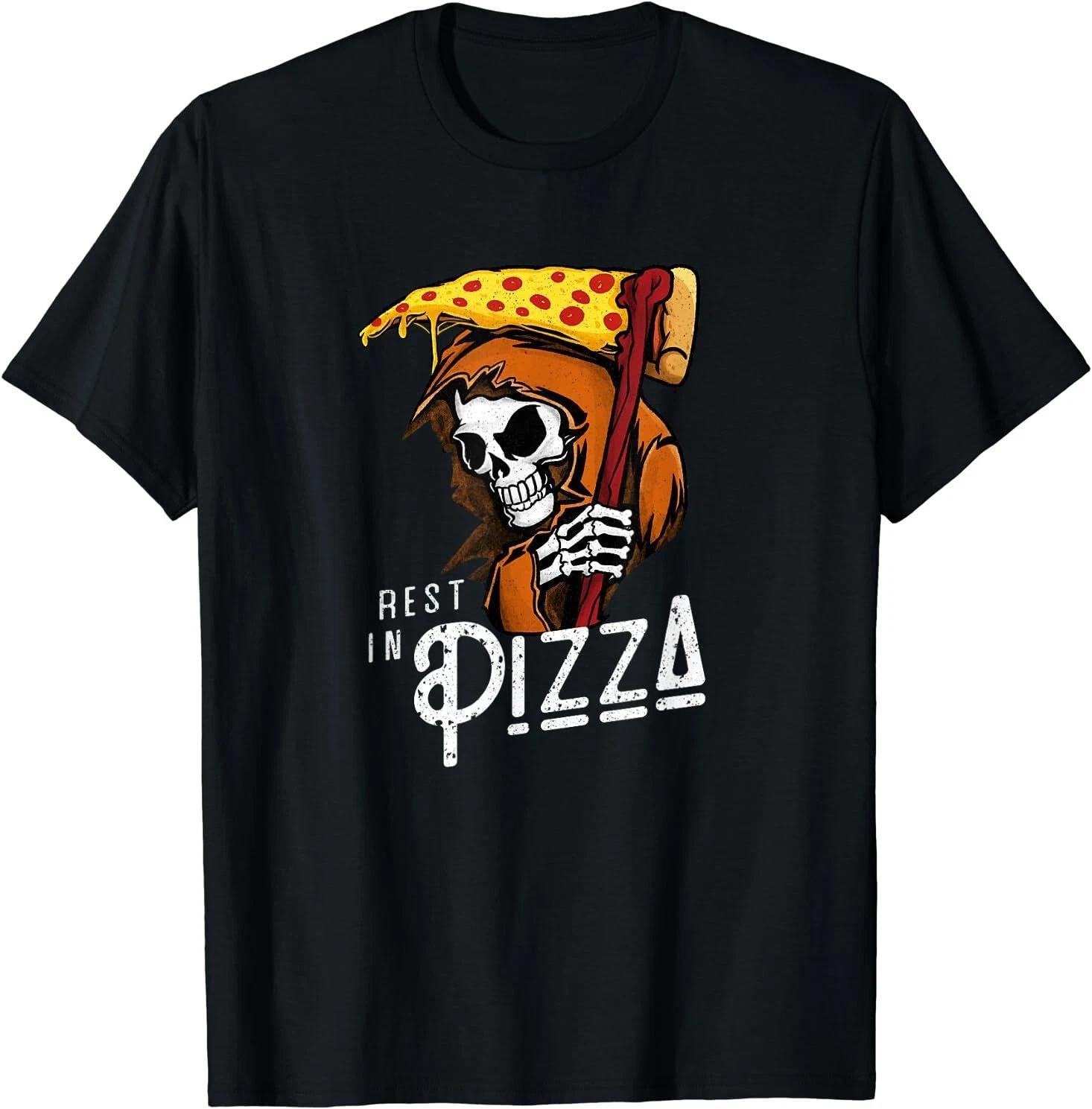 Funny Pizza Tee – Rest In Pizza Food Humor Best Gift Shirt 3XL