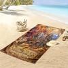 Name Custom Lord Rings Print Beach Towel, Large Soft Quick Dry Towel for Beach Camping Swimming