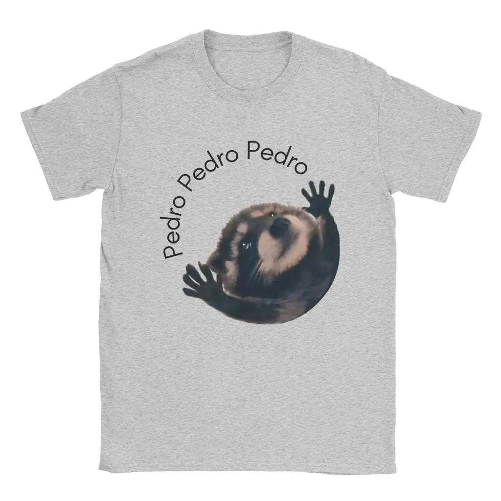 Retro Pedro Raccoon Women's T-shirt Round Neck Casual Loose T-shirt Short Sleeve T-shirt Gift Dress