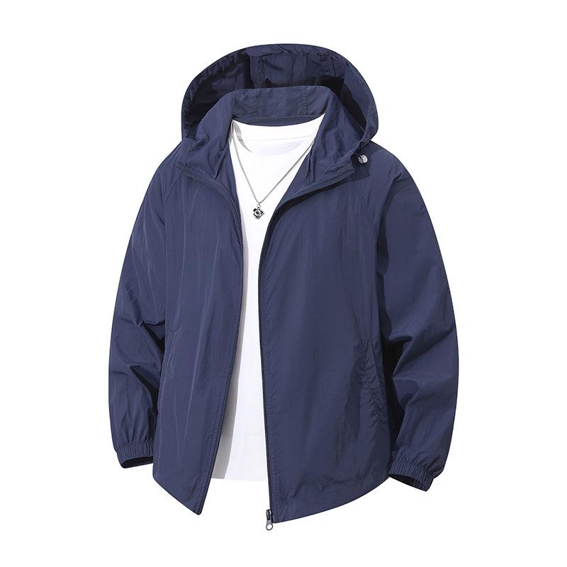 Giacca Invernale da Uomo Taglie Forti Multicolore Leggera Imbottita in Cotone con Cappuccio Staccabile