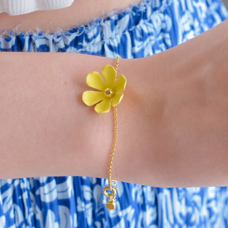 Dana Burton Saffron Flower Bracelet