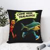 Tung Tung Tung Sahur chasing Tralalero Tralala Pillow Case  Graphic Pillow Cover For Living Room Sofa Funny Pillowcases