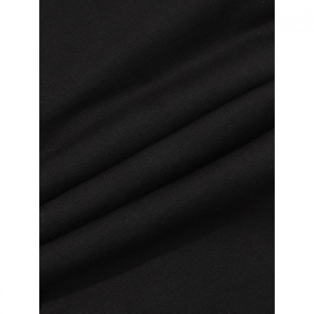 Woman Bootcut Pants Wrinkle  Black 