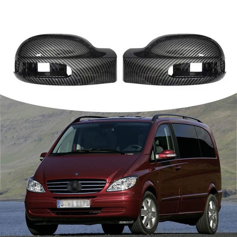

Накладка на зеркало заднего вида с рисунком из углеродного волокна для 03-10 Mercedes-Benz Viano W639