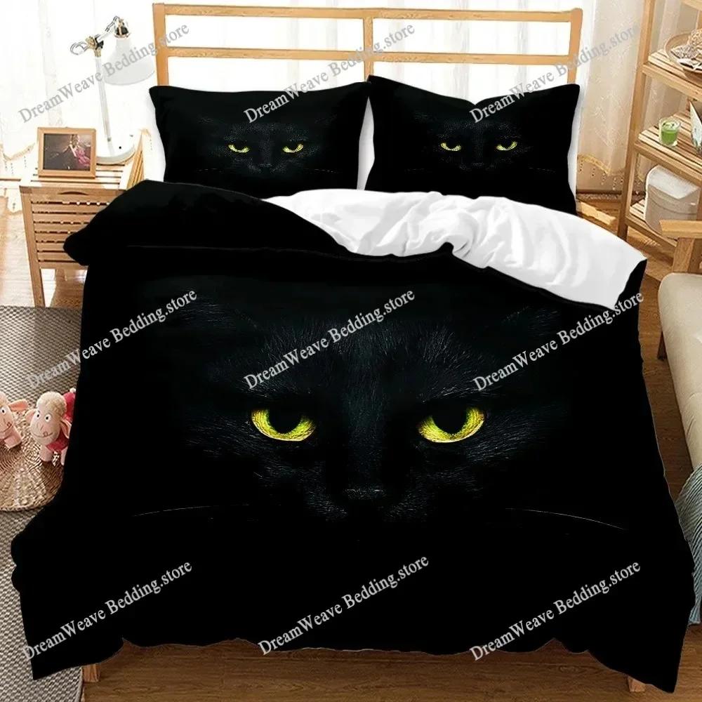 Kawaii Kitten Cat Bedding Set Duvet Cover 3d Bedding Fashion Design Decoration King Duvet Cover Set Double Bed Set Bedding Sets7