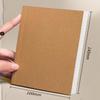 A6 Pocket Notebook 128 Sheets (256 Pages) Lined Blank/Grid Pages Thickened Kraft Paper Cover Compact Notepad