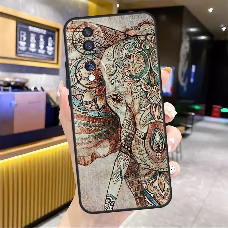 

Elephant Mandala Aztec For Honor Magic 5 6 7 8 Pro Case For Honor Win RT 50 70 90 200 400 Lite X8c X8b X9b X9c X9d Honor Win