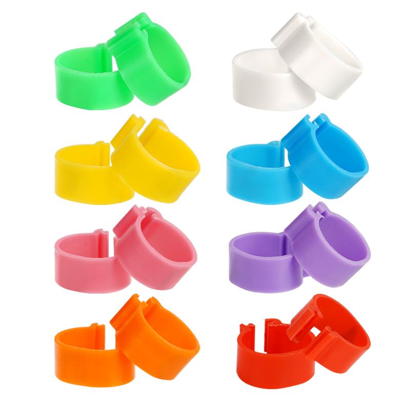 16MM 20MM Chicken Foot Ring Snap-Fit No Numbers 20/50 Pcs Identity Recognition Farm Animals Poultry Duck Goose Breeding Tools