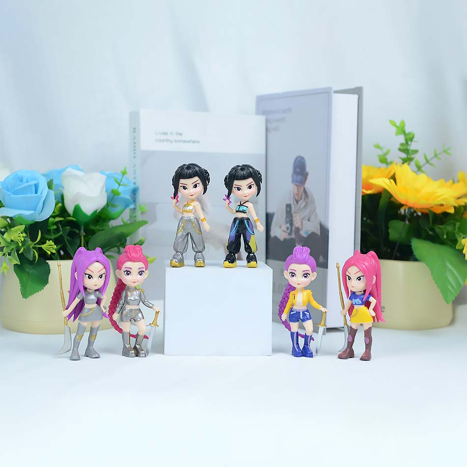 2026Hot K-Pop D-Emon H-Unters Figure Rumi Zoe Mira Anime Polyvinyl Chloride Character Collection Desktop Trinkets Childrens Gift