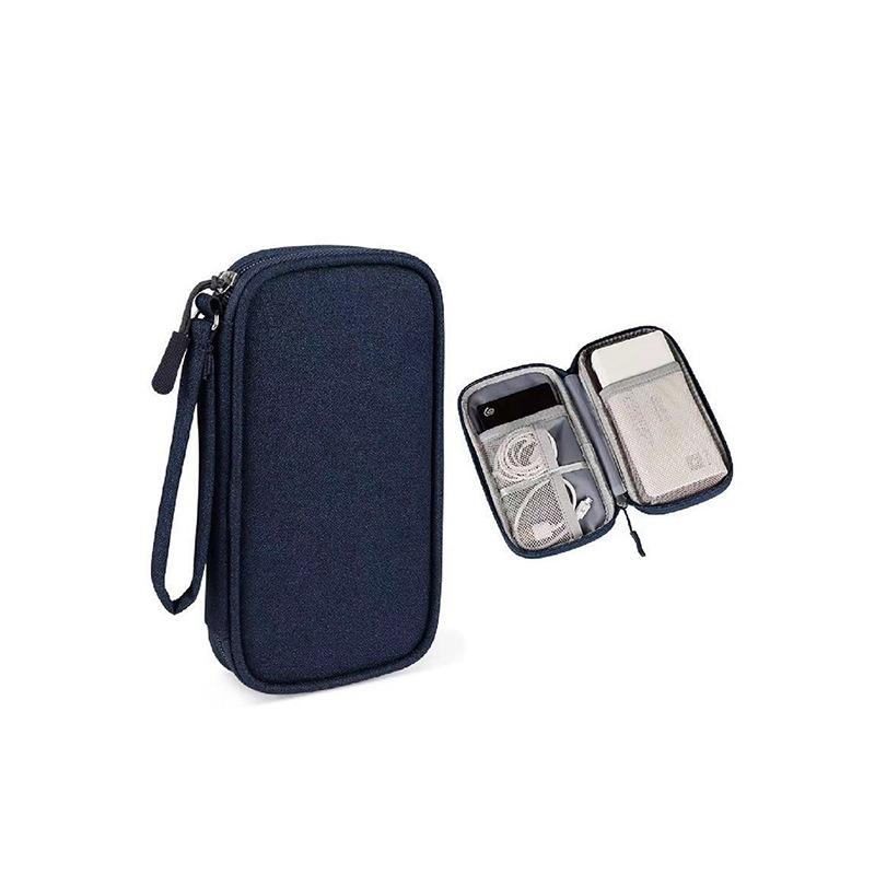 Tragbarer Kabelaufwickler Organizer Aufbewahrungstasche für digitale Produkte für Powerbank Digitale Kabeltasche Kopfhörer-Stoff Kopfhöreretui