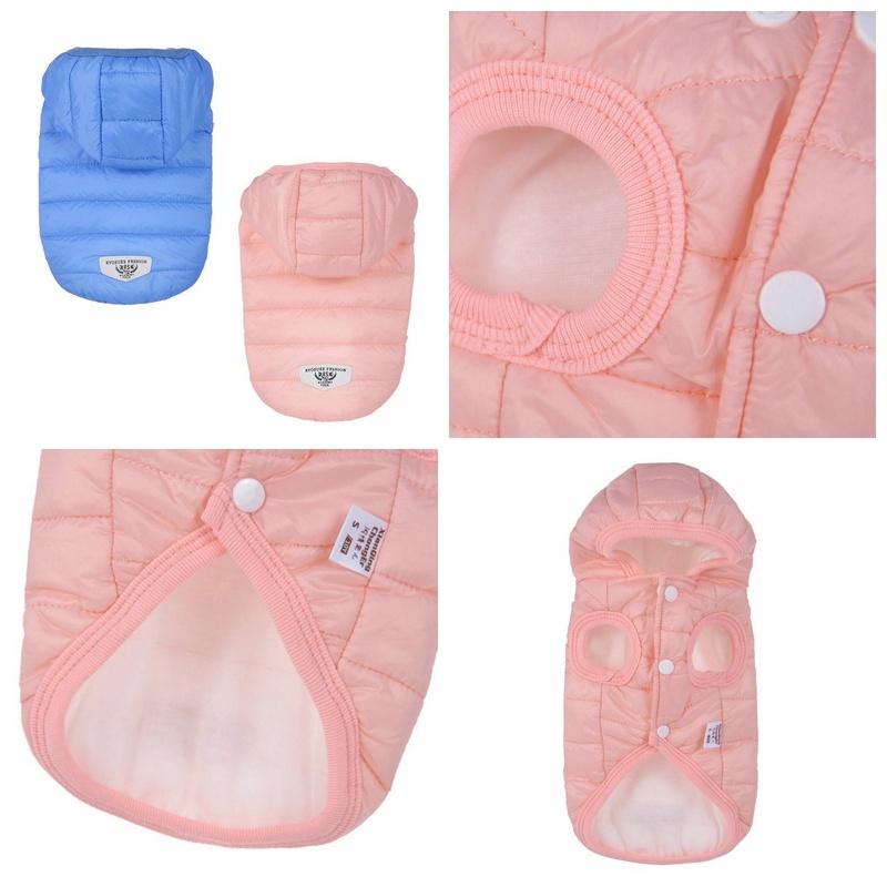 Winter Dog Clothes Pet Small Dogs Coats with a Hat Quilted Dog Clothing Windproof Dog Jacket