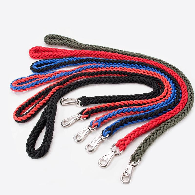 Strong Dog Leash Heavy Duty Nylon Braided Rope Pet Leash for Walking Anti-bite Traction Rope for Medium Large Big Dogs Bully