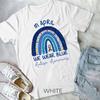 Rainbow Autism In April We Wear Blue Autism Awareness Month T-shirt