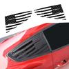 2pcs Rear Window Decal American Flag Trim Sticker For Ford Mustang 2015+ Black