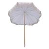 Patio Umbrella with Fringe 8 Fiberglass Ribs UV Proof Large Outdoor Table Market Umbrella for Garden Deck Backyard Pool