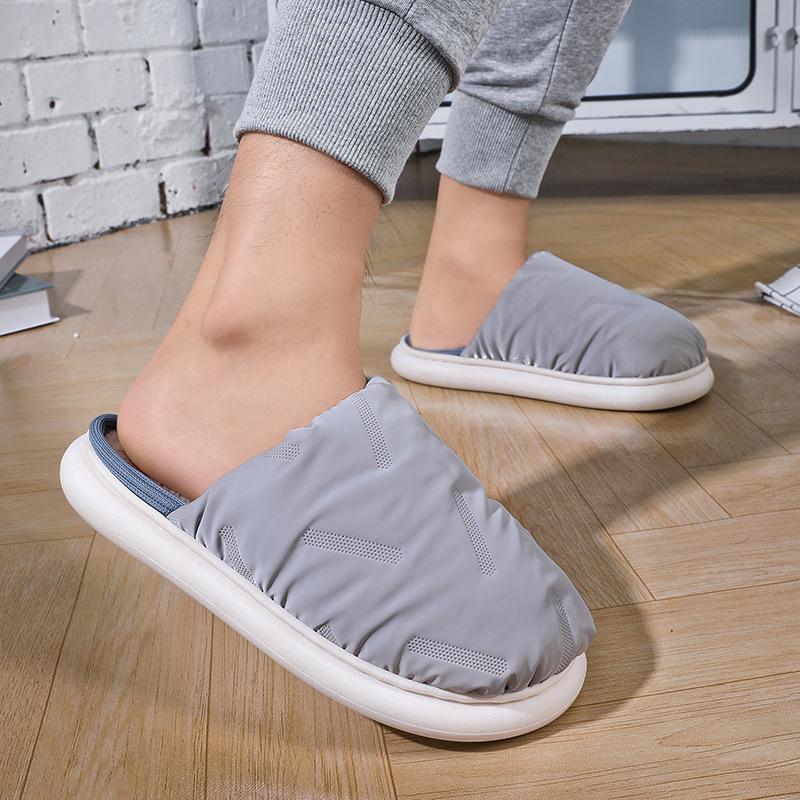Slippers Women Winter 2024 Indoor Outdoor Wear Soft Thick Sole Non-slip Warm Cute Fashion Men Couples Plush Platform Home Shoes