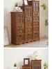 American Solid Wood Narrow Five-Drawer Sideboard and Bedside Cabinet