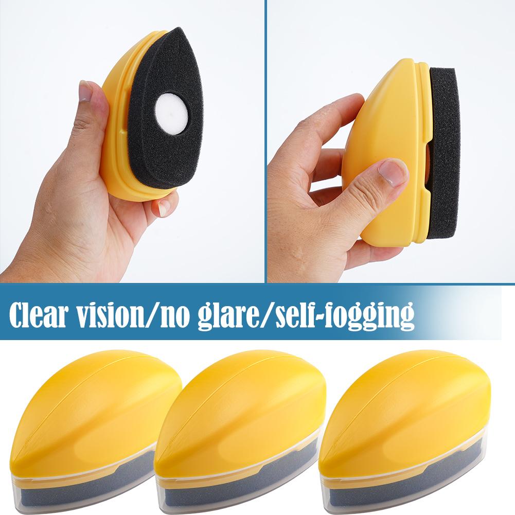 Car Glass Glossy Mouse Powerful Windshield Cleaner Oil Film Remover Cleaning Brush Window Coating Crystal Plating Agent Brush