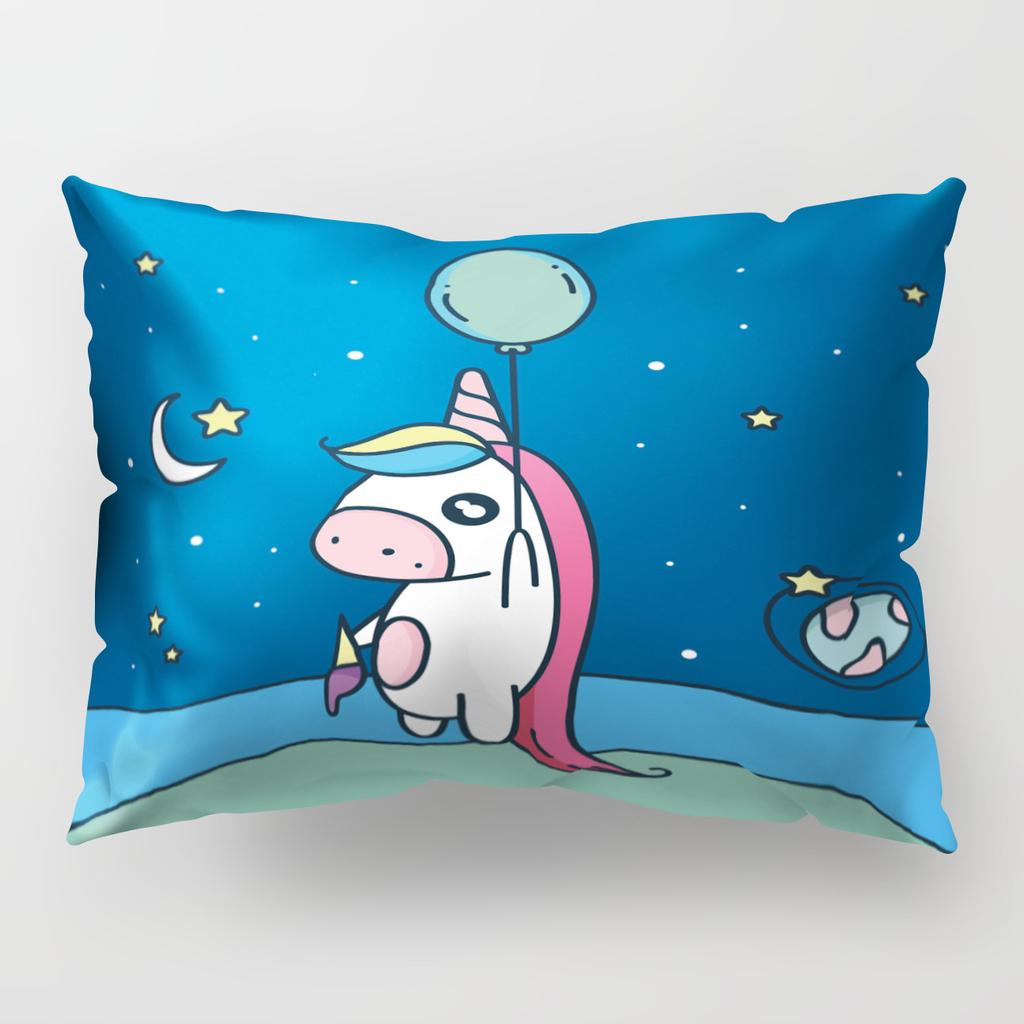 50*30cm Cute Unique Unicorn Long Pillow Cover