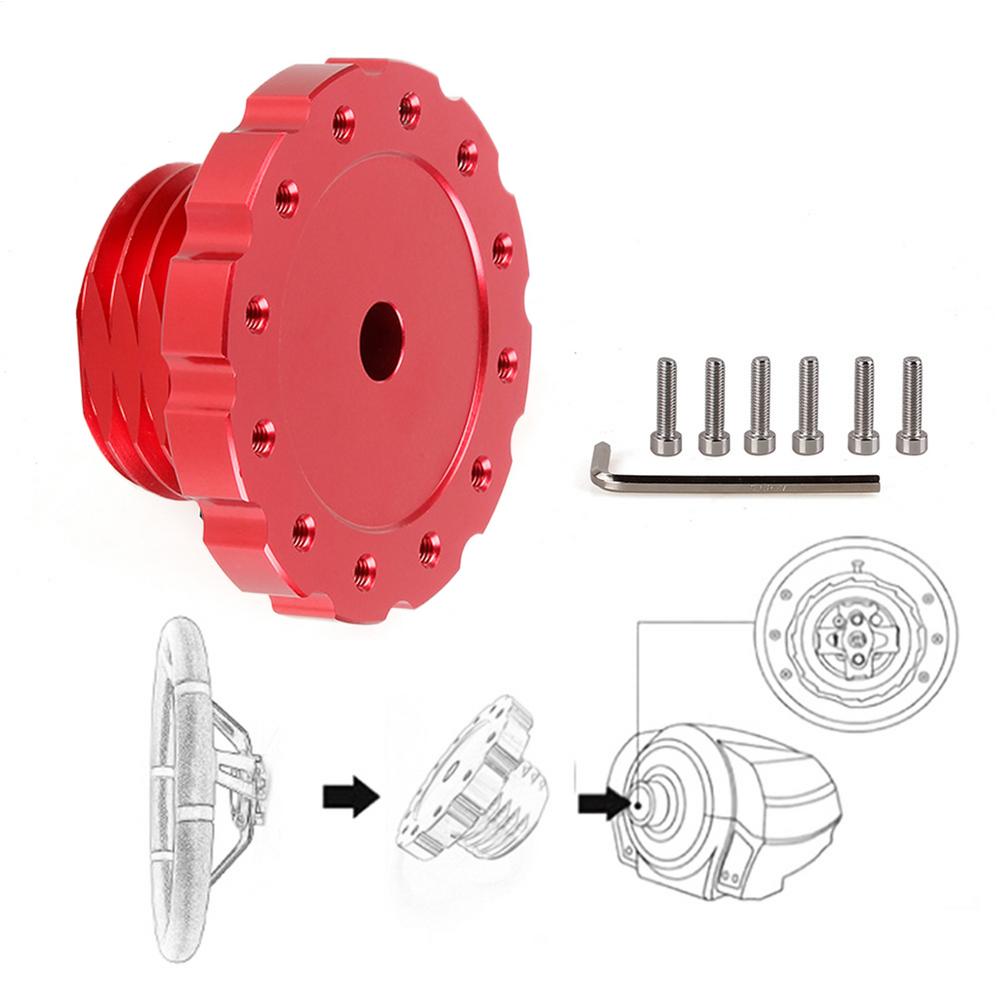 Aluminum Game Steering Wheel Adapter Connection Forthrustmaster TX T300 T500 TS Red Or Black Quick Release Steering Wheel Hub
