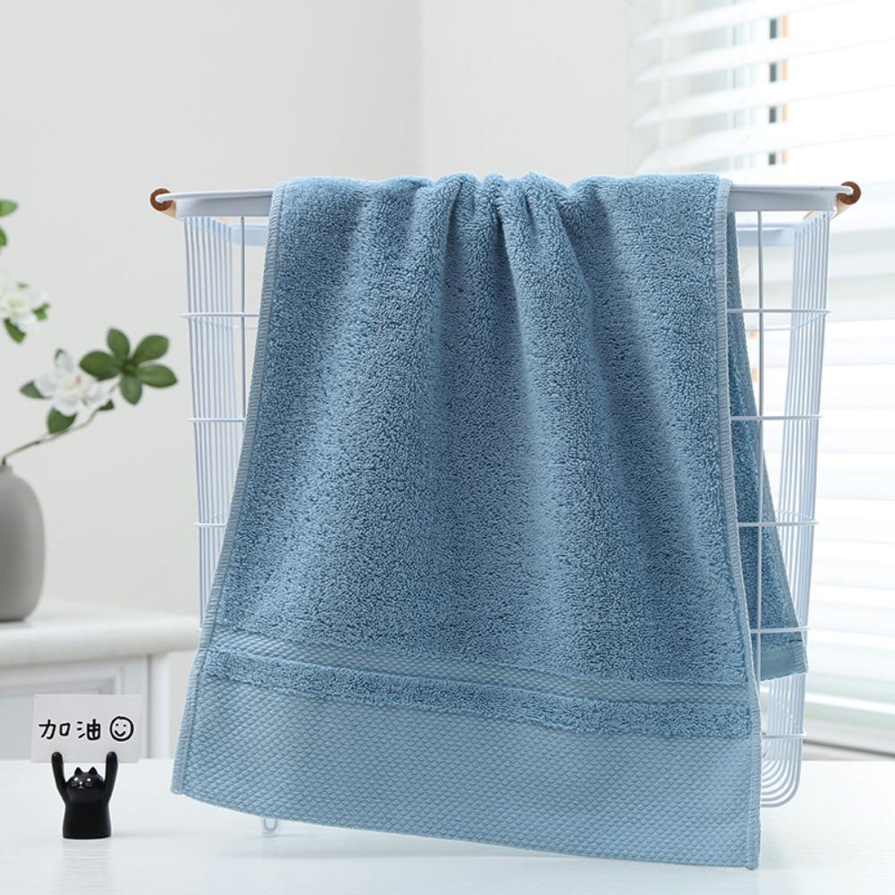 Spot large thickened cotton souvenir towel hotel men's sports face towel plain color broken gear water absorption