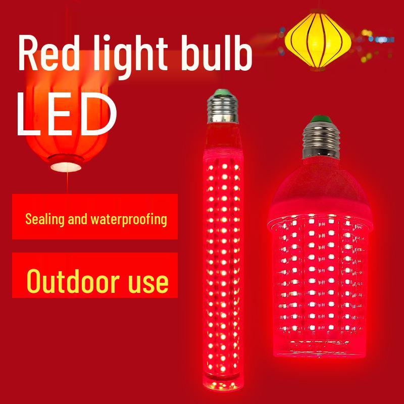

Водонепроницаемый светодиодный кукурузный фонарь красного и желтого цвета: Энергосберегающий уличный декоративный светильник-глобус 10W Bulb