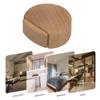 Mute Silent Block Round Wooden Door Stop Wall Floor Furniture Protection Anti-Collision Door Rear Stop Wooden Door Stopper