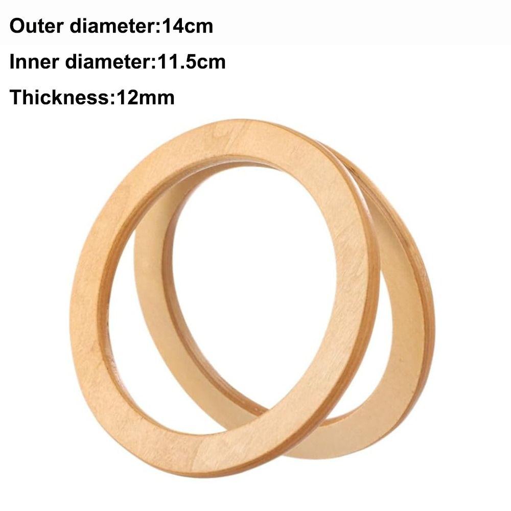 Manici per Borsa in Legno Artigianali Rotondi Maniglie Fai da Te per Borse Maniglia per Portafoglio
