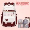 Fashionable and Casual Student School Bags Color Splicing Large Capacity Elementary School Backpack Lightweight Breathable Simple Commuting Bookbag