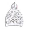 Shark 3D Print Zip Up Hoodie Camo Streetwear Teens