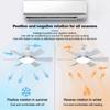 16 "Blade Household Small 3 Speed Adjustment Ceiling Fan Light Ceiling Fan With Light Tri color Dimming Lighting Fan
