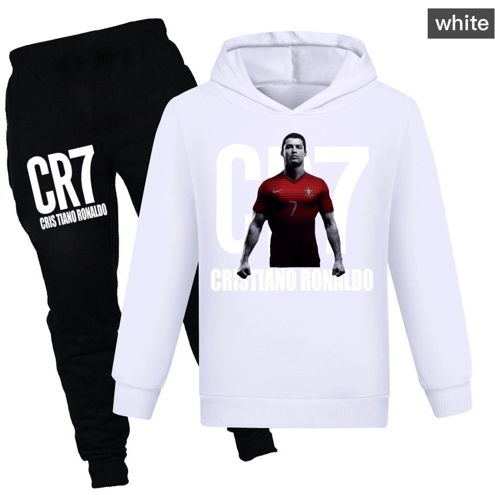 Kinder Frühjahrs- & Herbst-Kapuzenpullover & Lange Hosen Set